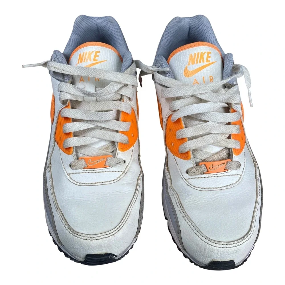 Nike Air Max LTD White‎ Orange Gray Sneakers Mens Size 8.5 Athletic Shoes SU
